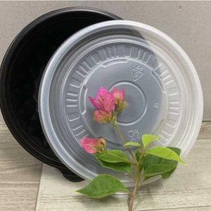 Hộp nhựa tròn 750ml đế đen JB – B750